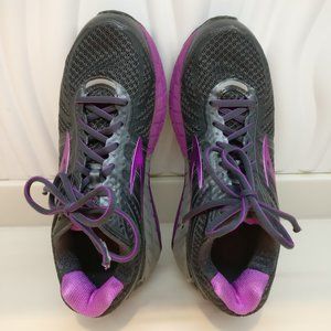 Brooks DNA Ariel 16 Women US Size 10 Gray Purple Lace Up Running Shoes NEAR MINT